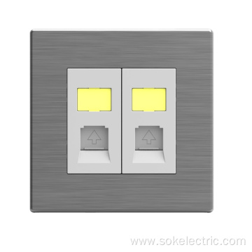 Electrical sockets 2Gang RJ11 TEL Socket wall sockets